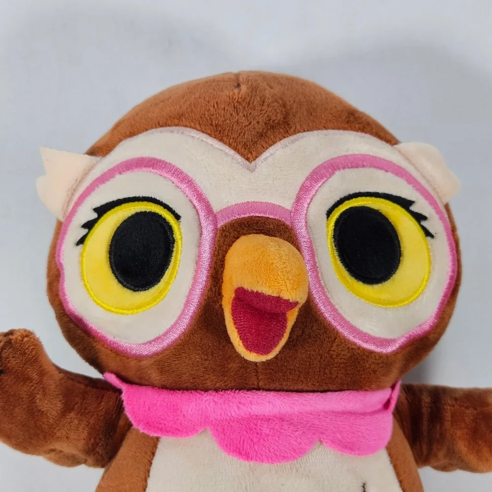 Hooray Heroes Owl Plush Mrs Hootwit Brown Pink Glasses Stuffed Animal Toy 2019